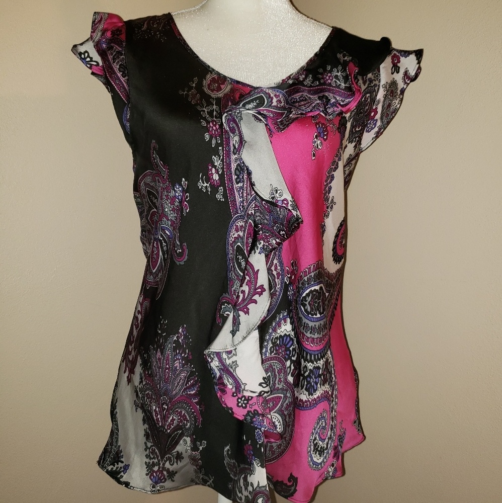 ❤Dress Barn Blouse Size Large.  Beautiful!